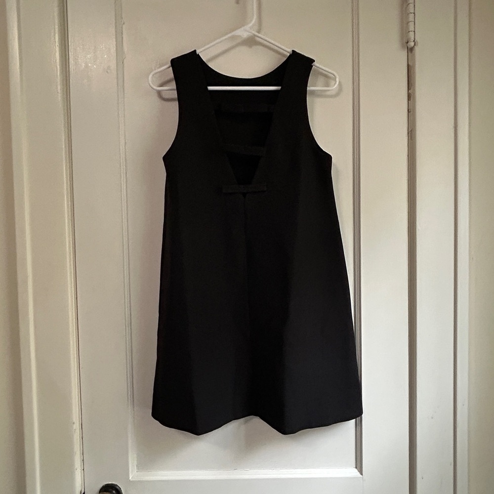 NWT!! Women’s Easy Clothes Black A-line Halter Mini Dress - Size Small - Picture 2 of 5